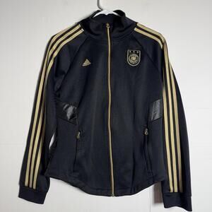 Adidas Womens L Deutscher FUSSBALL BUND Germany Soccer Jacket 2010 World Cup DFB